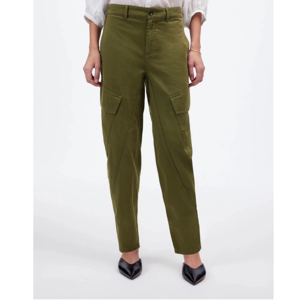 Madewell Olive Green Barrel Utility Pants 0P NWT